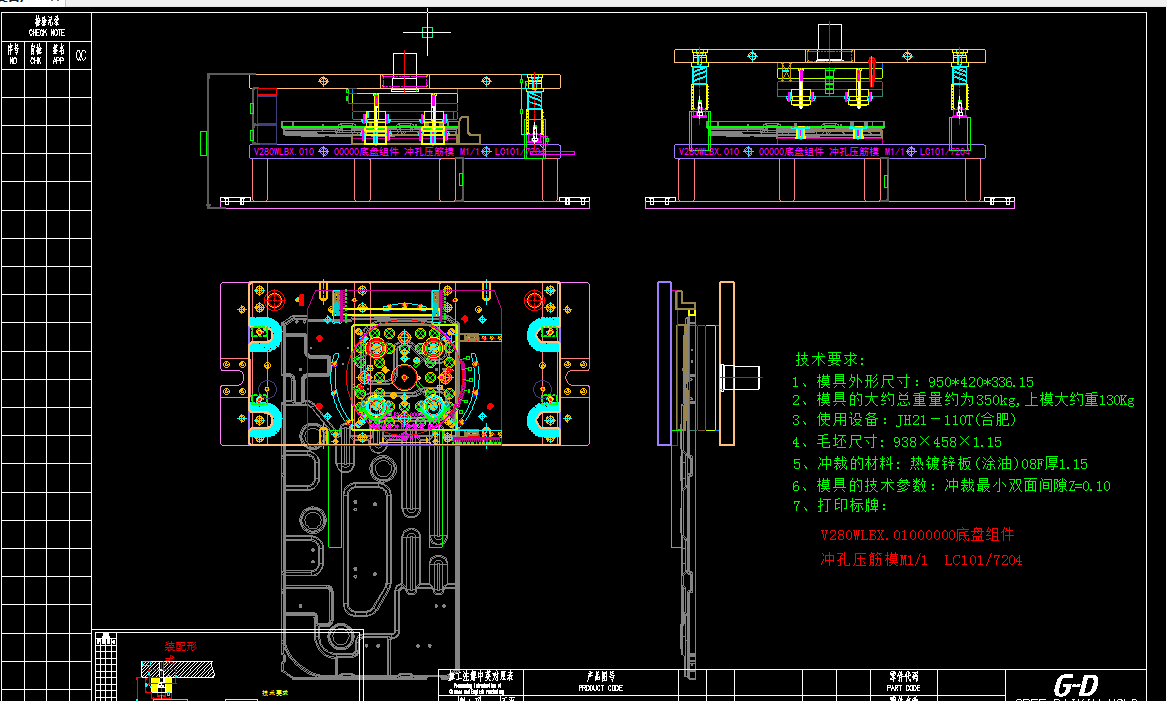 The Technical Highlights for Chassis Stamping Die 